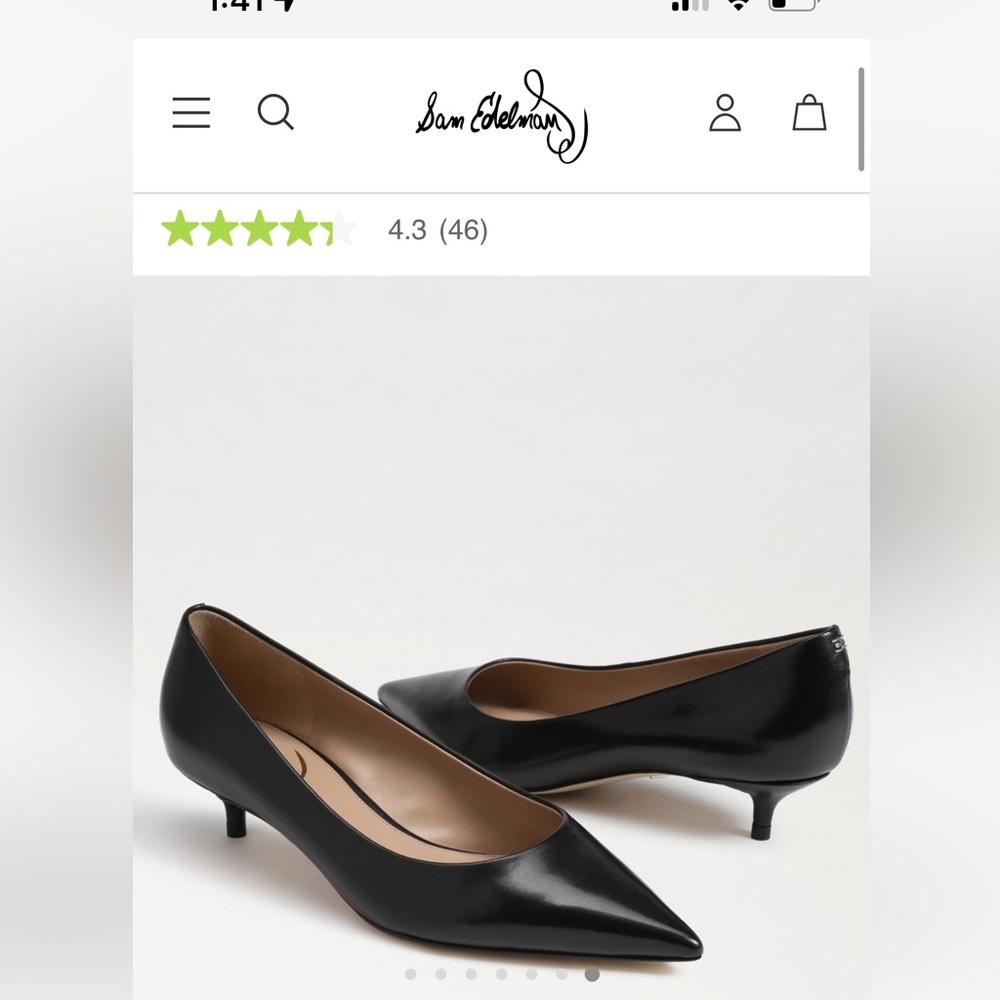 Black kitten heal pumps
